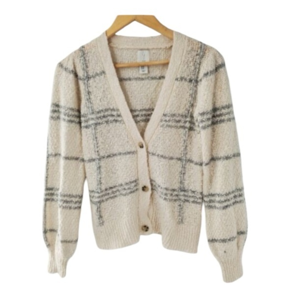 Joie Nubby V-neck Cardigan (XS)